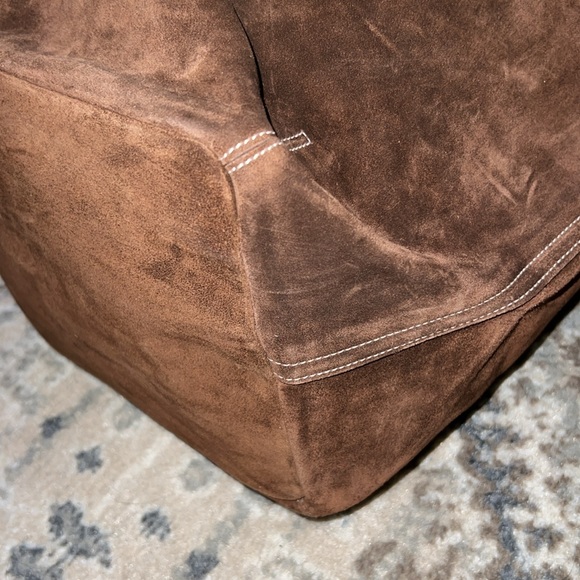 COACH 9196 VINTAGE LEGACY SAC CHOCOLATE BROWN SUEDE LEATHER XL BUCKET/DUFFLE - Picture 9 of 16